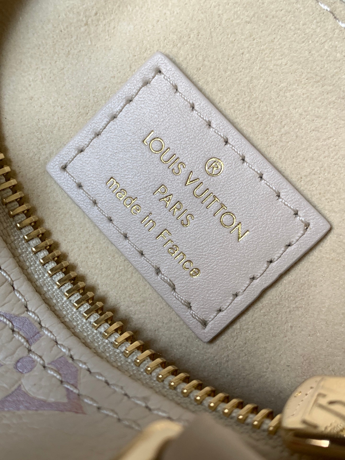 LOUIS VUITTON LV 25S NANO SPEEDY 16 IN BEIGE DREAM EMBOSSED TEXTURED CALFSKIN