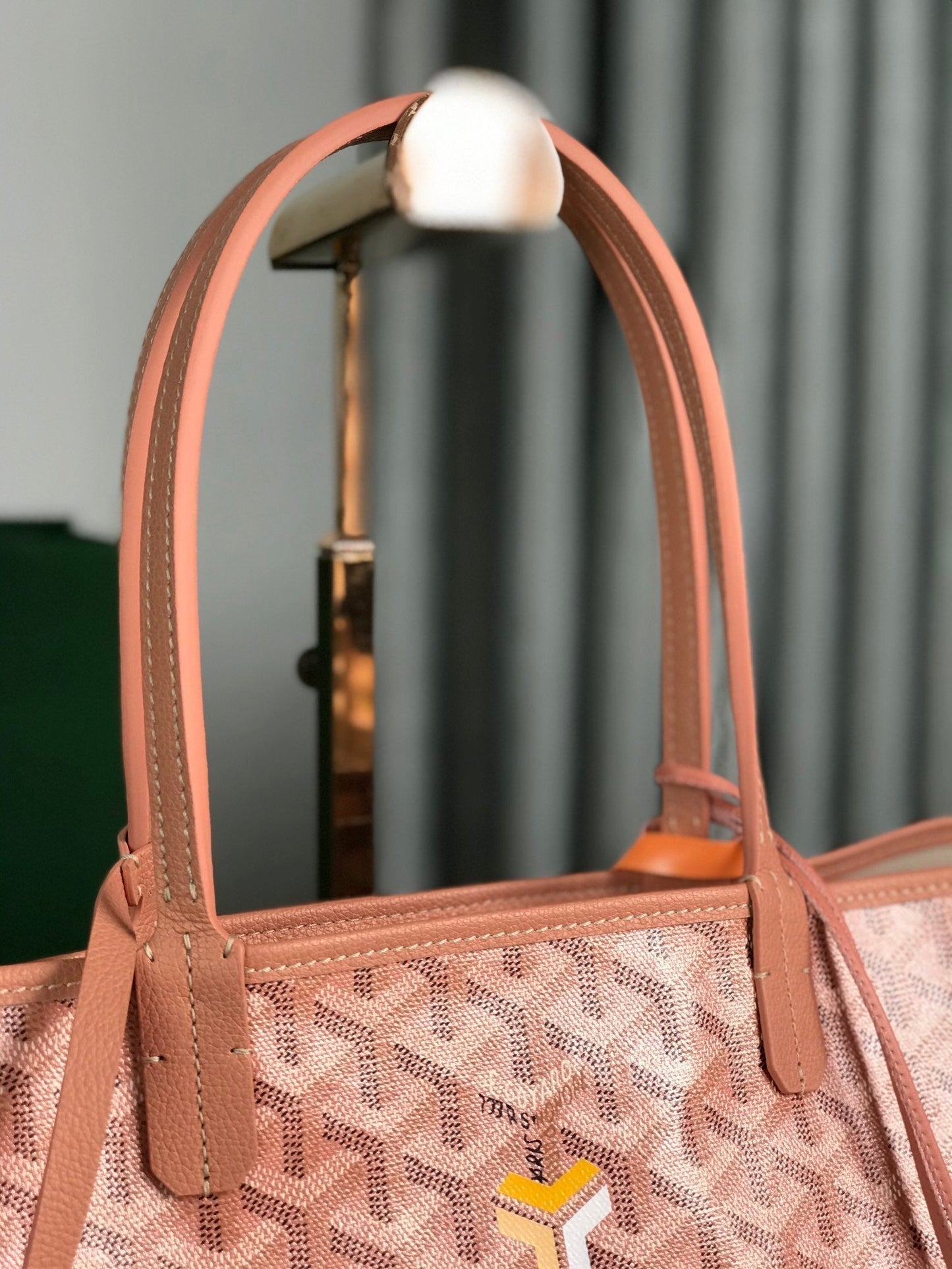 SAINT LOUIS PM 34 IN MANHATTAN PINK GOYARDINE CANVAS AND CALFSKIN