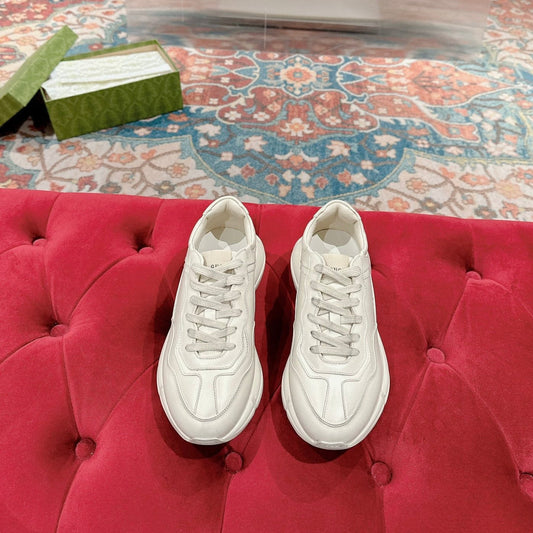 GUCCI RHYTON TRAINER WHITE CALFSKIN
