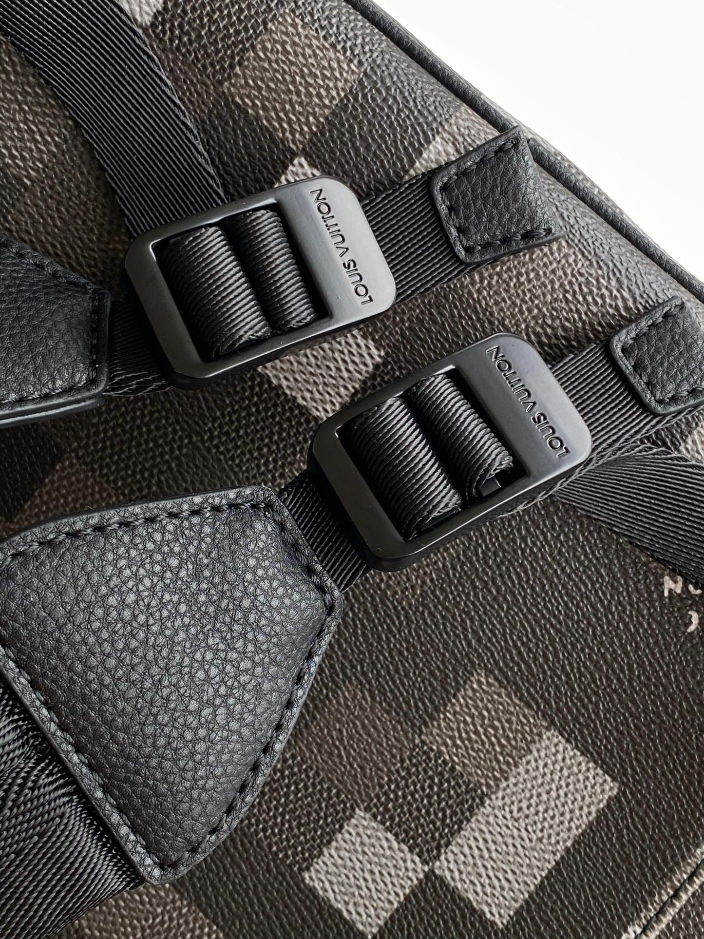 LOUIS VUITTON LV 25S CHRISTOPHER BACKPACK 47 IN DAMOFLAGE BLACK CALFSKIN