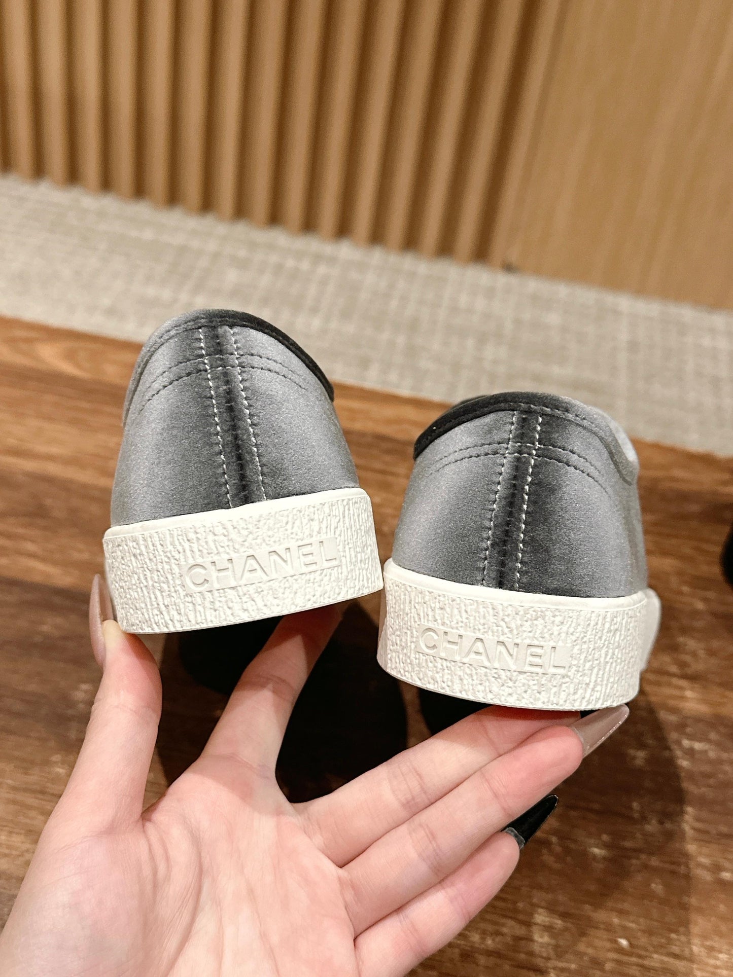 CHANEL CONVERSE SNEAKER IN CHARCOAL BLACK VELVET