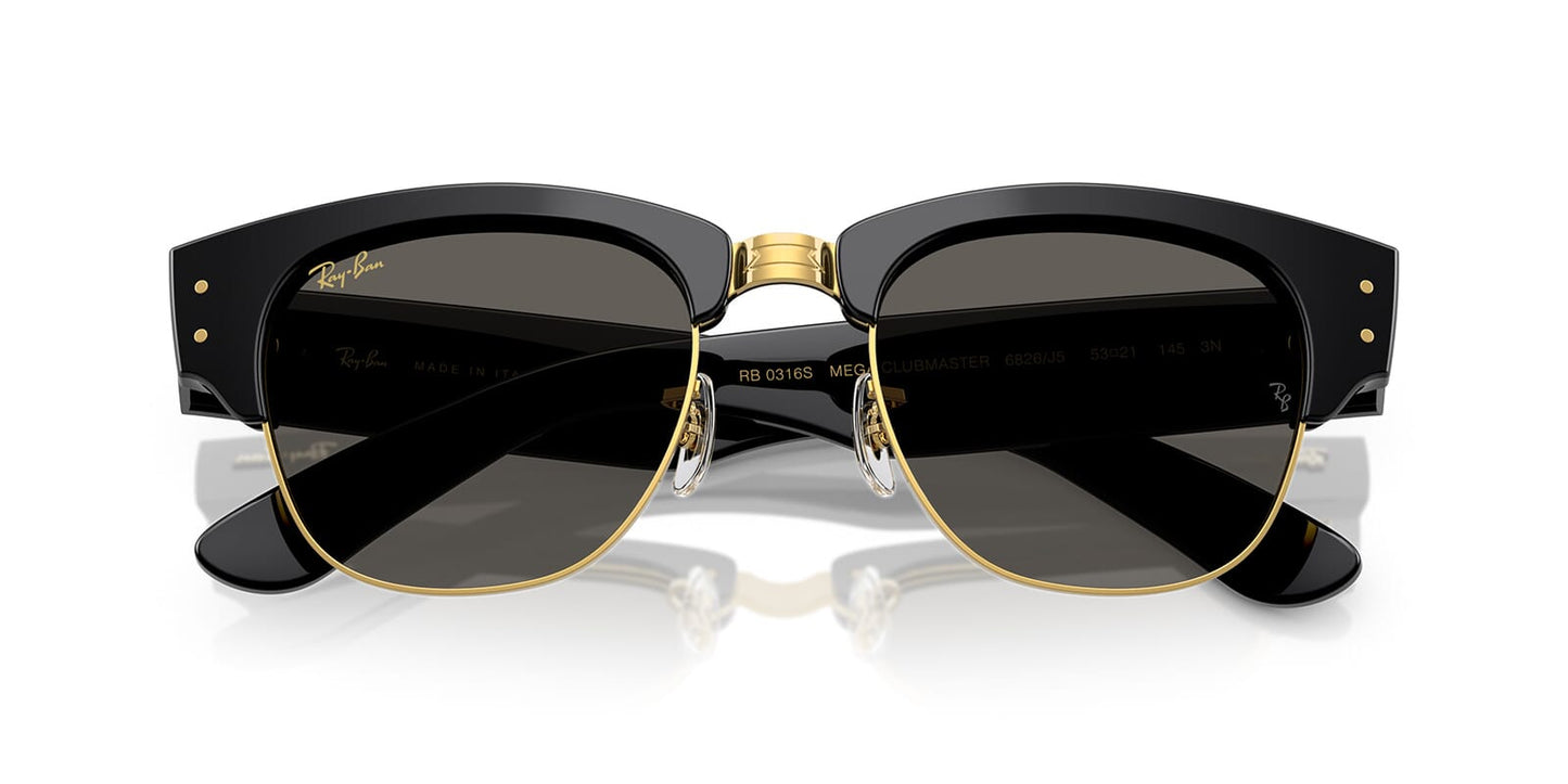 ASAP Rocky Blacked Out Collection Ray-Ban Mega Clubmaster RB 0316S 6826/J5 - As Seen On Jung Hae-in & ASAP Rocky